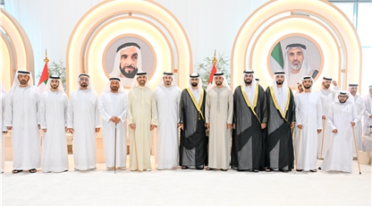 راشد بن حميد يحضر أفراح الكتبي في أبوظبي