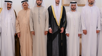 راشد بن حميد يحضر أفراح الجابر والسويدي