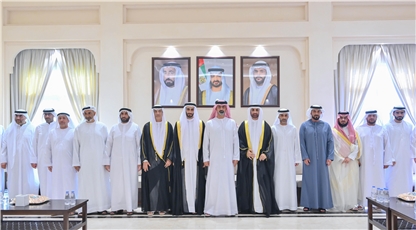 عمار بن حميد يحضر أفراح النعيمي والعويس